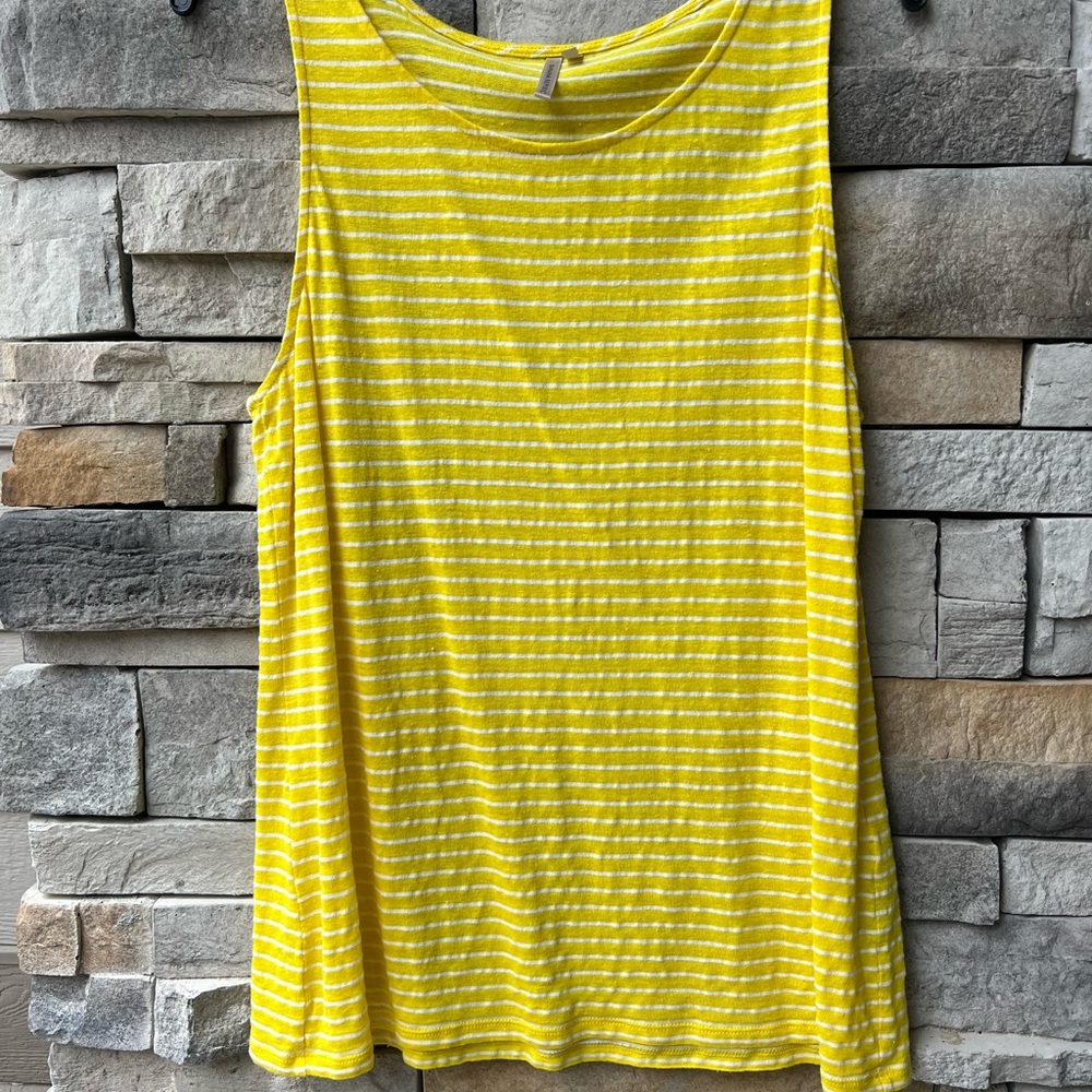 Banana Republic Yellow Relaxed Tank Top